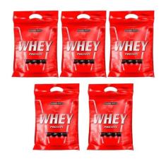 Combo 5x Nutri Whey Isolado Concentrado Chocolate - Integralmedica - I