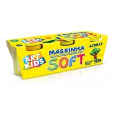 Massinha de Modelar Acrilex Soft 150g 3 Cores