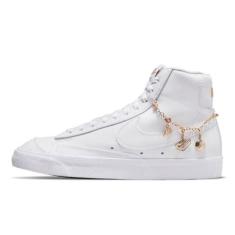 Nike Blazer feminino Mid '77, Branco/Branco/Ouro Metálico, 37