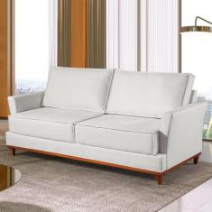 Sofá 3 Lugares 206cm Living Tecido Impermeável Acqua Block Dinamarca -