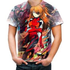 Camiseta Camisa Asuka Langley Neon Genesis Evangelion 2 - Estilo Krake