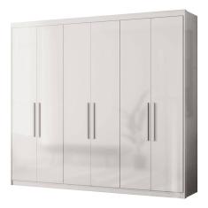 Guarda Roupa Casal Venice 62780 Branco Brilho - Demóbile