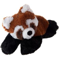 Mini Panda Vermelho Eco Friendly Pelúcia 8` - Artesanato com 7 garrafas plásticas recicladas