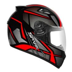 Capacete Ebf Spark Spider Preto e Vermelho