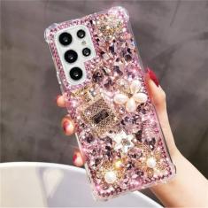 Capa de telefone com strass para samsung galaxy, s24, s23, s22 ultra, s21 plus, s20 fe, note 20, 10 plus, s10, style4, para note 10 plus