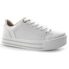 Tênis Casual Feminino Via Marte Branco 22-10206-01