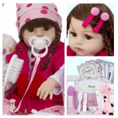 Boneca Reborn de Silicone Realista Menina Princesa Girafinha - Cegonha