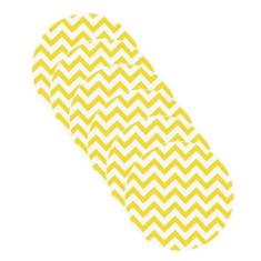 Sousplat Chevron Amarelo - NSW, Sem base, 6 Peças
