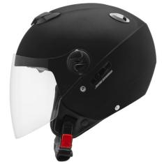 Capacete Moto Aberto New Atomic Solid Fosco Pro Tork Adulto Proteção M