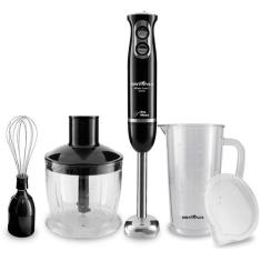 Mixer Bmx400p Britânia 3 Em 1 400w Preto Turbo Inox 220V, Preto, 220V
