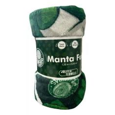 Manta De Solteiro Time Microfibra Palmeiras Jolitex