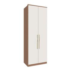 Guarda Roupas Modulado 2 Portas 629mm Com Prateleiras Setiba Plus Rimo Carvalho/Branco