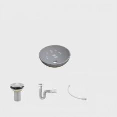 Kit Cuba R30 com Válvula 1 Polegada e Sifão Pvc e Flexível Compace