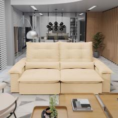 Sofá Retrátil E Reclinável 270 Cm Porto Belo Bege