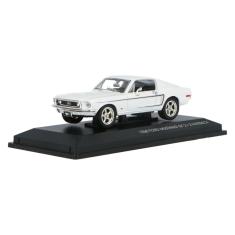 Miniatura Ford Mustang GT 1968 Escala 1/43 Branco Lucky
