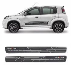 Faixa Lateral Fiat Uno Sporting 2015/2016 Adesivo Grafite - SPORTINOX,