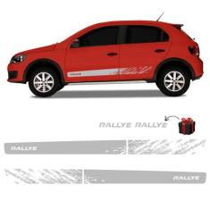Kit Completo De Adesivo Faixa Lateral Gol Rallye G6 Prata - SPORTINOX,
