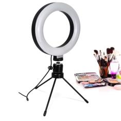 Ring Light Led Mesa Iluminador Pequena Tripé 6 Polegada 16cm