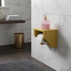 Porta Papel Higiênico Acessório para Banheiro Papeleira Suporte de Par