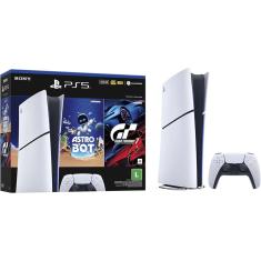 Console Playstation 5 SLIM Digital   2 Jogos 1 Controle Dualsense - SO000158PS5 BRANCO/PRETO Bivolt