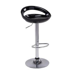 Banqueta Bar Meia Lua Preta