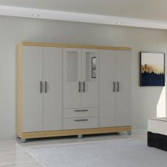 Guarda Roupa Casal 6 Portas 2 Gavetas Multi Poquema