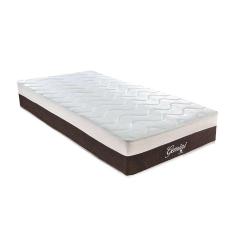 colchão solteiro gemini molas ensacadas (26x88x188) grafite e branco