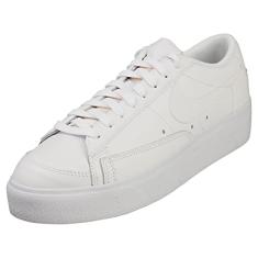Nike Blazer Low Platform DJ0292-100 Womens Casual Shoes (White/White-Black)