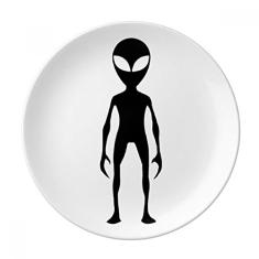 Universo e alienígena Placa decorativa de porcelana Salver Prato de jantar