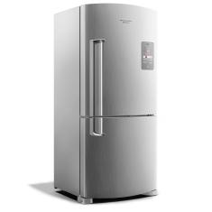 Refrigerador Freezer Inverse Brastemp de 02 Portas Frost Free com 573 Litros Smart Bar Inox - BRE80AK
