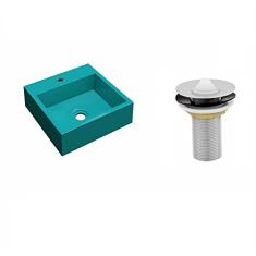 Kit Cuba Q395 C/Válvula Metal 1'' (2,6cm) Azul Turquesa