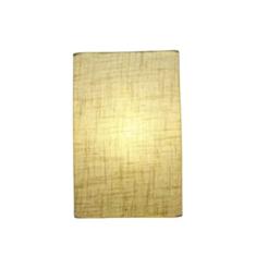 Arandela Retangular Retro Cúpula Tecido 18x10x30, Vivare Iluminação, Arandela Parede2029 RST, Rustico Bege, Grande