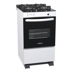 Fogao 4 Bocas Venax Picasso Vitreo Branco Gas Glp