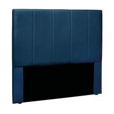 Cabeceira Cama Box Casal 140 cm Arizona Veludo Azul Marinho S04 - D`Rossi