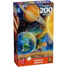 Quebra cabeca espaco sideral 200 pecas grow, ., UN