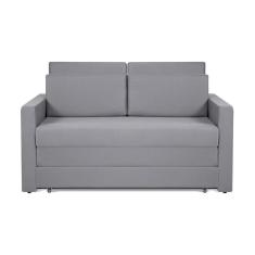 Sofá Cama Castor Casal Salerno Max Suede Cinza