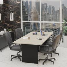 Mesa De Reunião Para Escritório 200x100cm