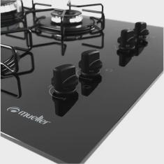 Cooktop a Gás Mueller 4 Bocas Tripla Chama Preto MCG134BG1 – Bivolt