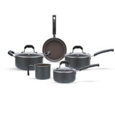 Jogo de Panelas Brinox 5 Peças Antiaderente Ceramic Life Linha Fine