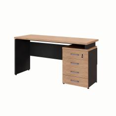 Escrivaninha Yaris 4 GV Ameixa e Preta 150 cm