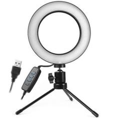 Ring Light Iluminador De Led Com Tripé 6 polegadas - SELECTA TECH