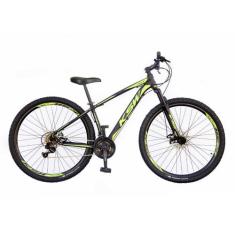 Bicicleta Mountain Bike Aro 29 KSW XLT 21 Marcha Freio Disco, Preto, V