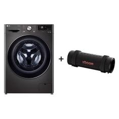 Lava e Seca LG Smart VC2 14kg Black Inox 127v  + Caixa de Som Bluetooth LG xboom Grab by will.i.am - East LA   - CV9014B.GRAB2
