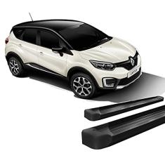 Estribo Captur 2017 2018 2019 Plataforma Alumínio preto