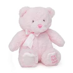 Jolitee Teddy Pink Bear Stuffed Animal - Urso de pelúcia rosa para o bebê para recém-nascido, 15 &quot;
