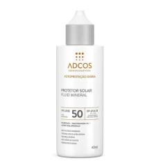 Protetor Solar Facial Adcos Fluid Mineral Fps50 Incolor 40Ml