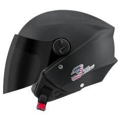 CAPACETE ABERTO PRO TORK NEW LIBERTY 3 ELITE FOSCO PRETO FOSCO TAM. 56 VIS. FUMÊ