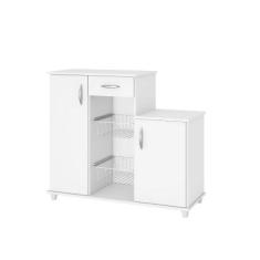 Armário com Fruteira 2 Portas 1 Gaveta Diva Notável Móveis, Branco New