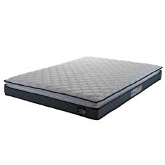 Colchão Casal Queen Espuma D33 Pillow Top Millenium 158x198x19cm Hellen (Cinza/Branco)