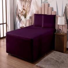 Lençol Luva Para Cama Box Conjugada King Malha Resistente Com Elástico